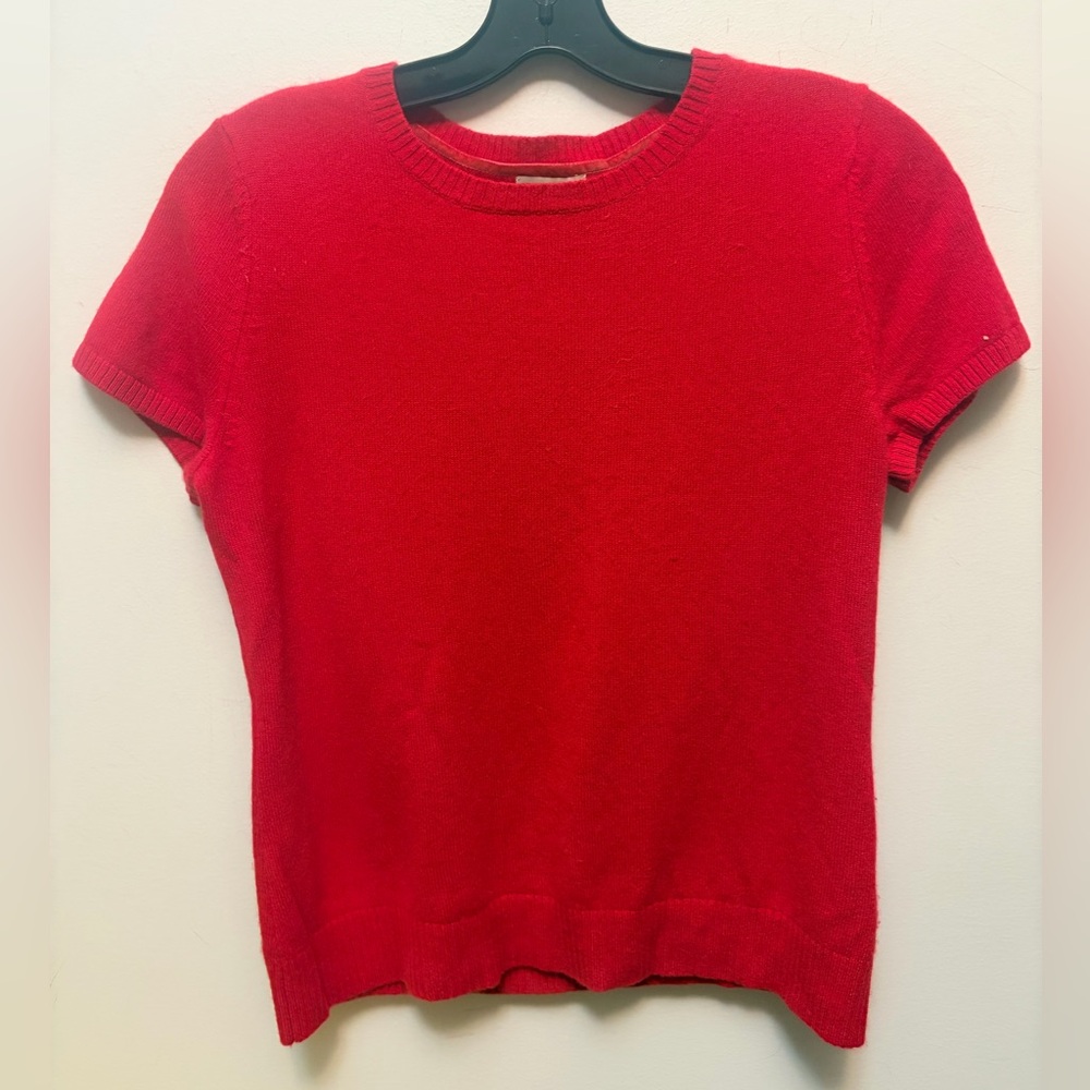 L.L. BEAN Cashmere Short Sleeve Sweater